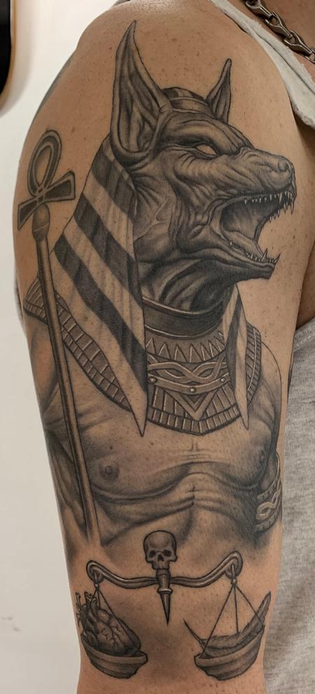 Anubis Tattoo - Healed Tattoo Design Thumbnail